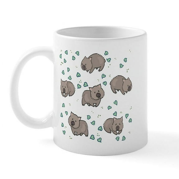 CafePress - Wombat Mugs - 11 oz Ceramic Mug - Novelty Coffee Tea Cup