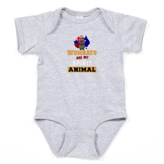 CafePress - Wombats Are My Spirit Animal Australia F Body Suit - Cute Infant Bodysuit Baby Romper - Size Newborn - 24 Months
