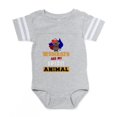 thumbnail image 1 of CafePress - Wombats Are My Spirit Animal Australia Flag Premiu - Cute Infant Baby Football Bodysuit, 1 of 3