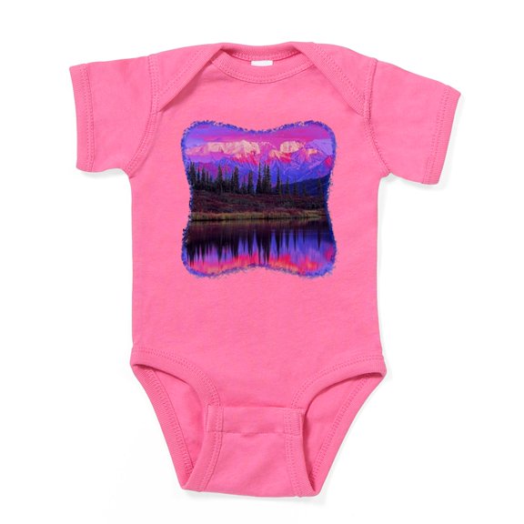 CafePress - Wonder Lake At Sunset - Cute Infant Bodysuit Baby Romper - Size Newborn - 24 Months