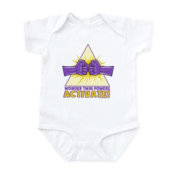 CafePress - Wonder Twins Body Suit - Baby Light Bodysuit, Size Newborn - 24 Months
