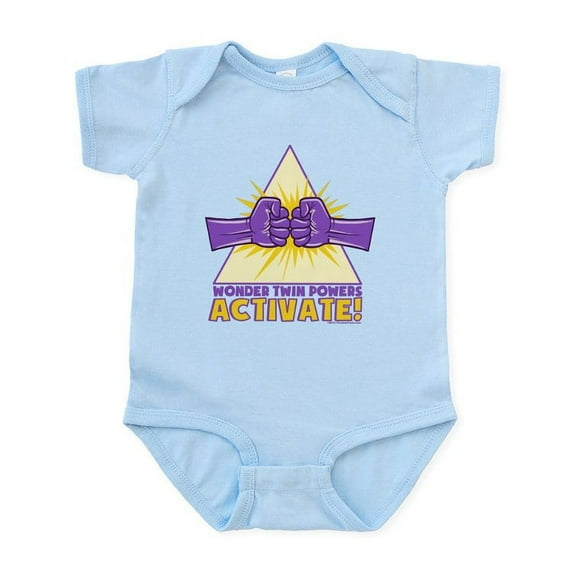 CafePress - Wonder Twins Body Suit - Baby Light Bodysuit, Size Newborn - 24 Months