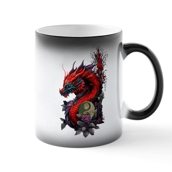 CafePress - Wonderful Chinese Dragon - 11 oz Color Changing Magic Mug