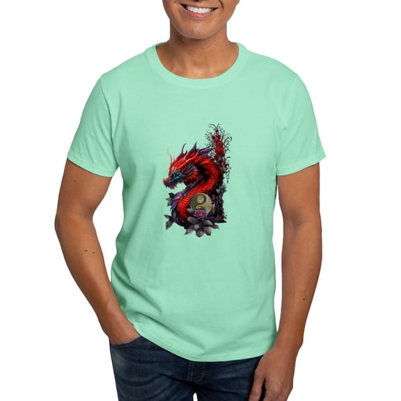 CafePress - Wonderful Chinese Dragon T Shirt - Men's Classic Graphic Cotton T-Shirt
