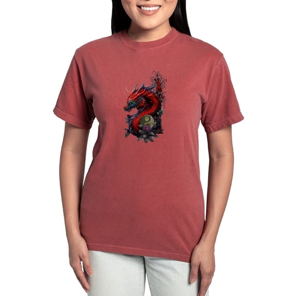 CafePress - Wonderful Chinese Dragon T Shirt - Womens Comfort Colors® Shirt