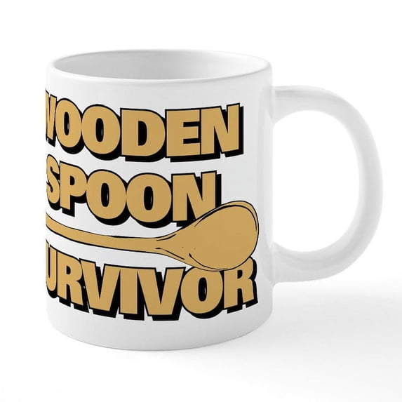 CafePress - Wooden Spoon Survivor - 20 Oz White Ceramic Mega Mug