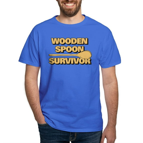 CafePress - Wooden Spoon Survivor Dark T Shirt - Men's Classic Graphic Cotton T-Shirt
