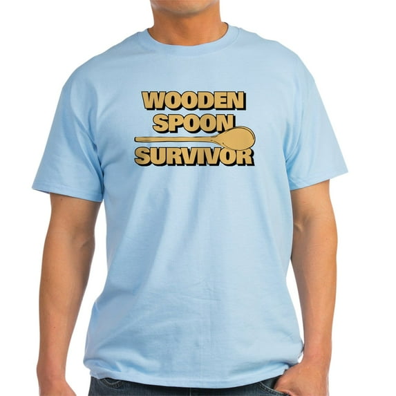 CafePress - Wooden Spoon Survivor Light T Shirt - Men's Classic Graphic T-Shirt