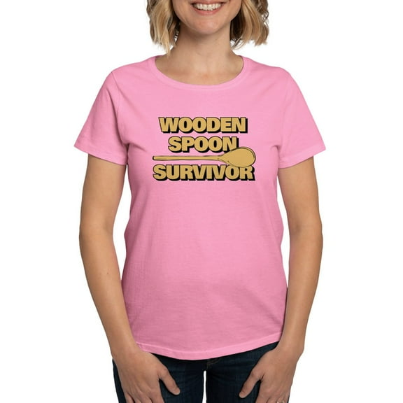 CafePress - Wooden Spoon Survivor Women's Dark T Shirt - Women's Traditional Fit Dark T-Shirt