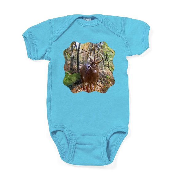 CafePress - Woodland Buck Deer - Cute Infant Bodysuit Baby Romper - Size Newborn - 24 Months