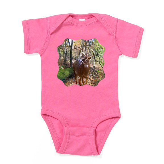 CafePress - Woodland Buck Deer - Cute Infant Bodysuit Baby Romper - Size Newborn - 24 Months