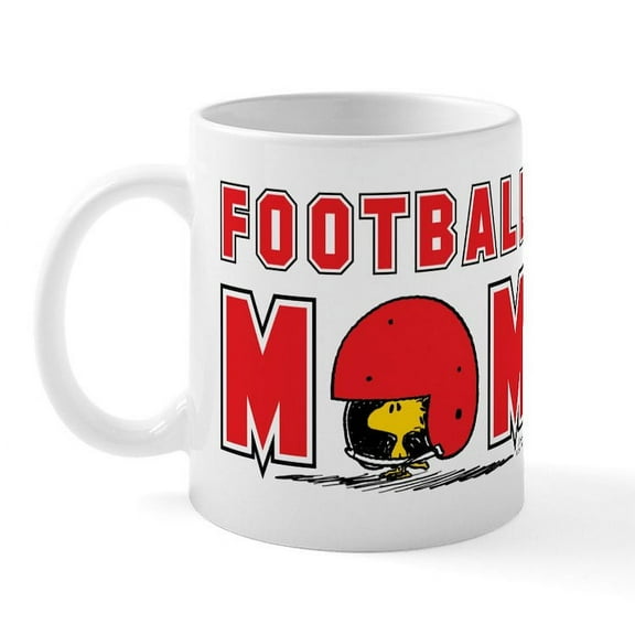 CafePress - Woodstock Football Mom Mugs - 11 oz Ceramic Mug - Novelty Coffee Tea Cup