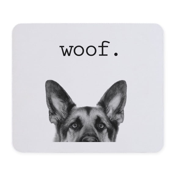 CafePress - Woof Mousepad - Non-slip Rubber Mousepad, Gaming Mouse Pad