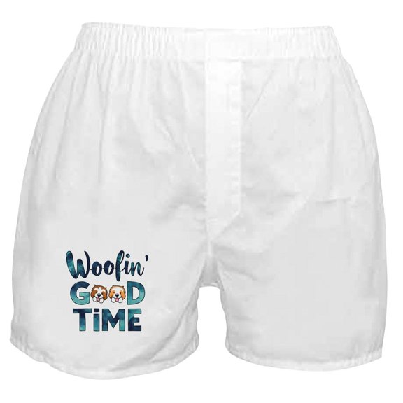 CafePress - Woofing Good Time - Men's Novelty Boxer Shorts