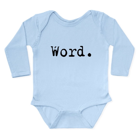 CafePress - Word. Body Suit - Long Sleeve Cotton Baby Bodysuit