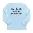 thumbnail image 1 of CafePress - Word No Long Sleeve T Shirt - Long Sleeve Infant T-Shirt, 1 of 2