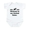 thumbnail image 1 of CafePress - Working On My Ground Game Infant Bodysuit - Baby Light Bodysuit, Size Newborn - 24 Months, 1 of 4