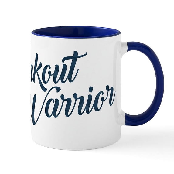 CafePress - Workout Warrior - 11 oz Ceramic Mug - Novelty Coffee Tea Cup