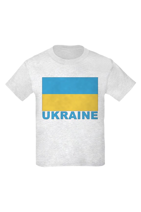 - World Flag Ukraine Kids T Shirt - Light T-Shirt Kids XS-XL