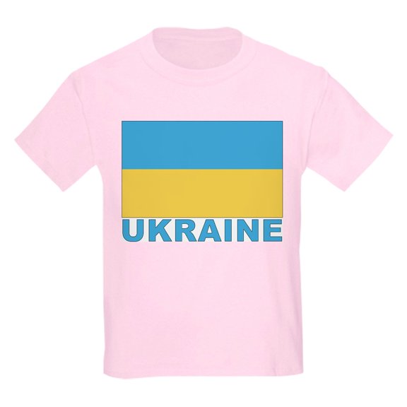 CafePress - World Flag Ukraine Kids T Shirt - Light T-Shirt Kids XS-XL