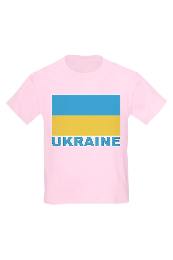 - World Flag Ukraine Kids T Shirt - Light T-Shirt Kids XS-XL