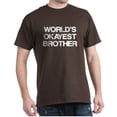 thumbnail image 1 of CafePress - World Okayest Brother Dark T Shirt - Men's Classic Graphic Cotton T-Shirt, 1 of 4