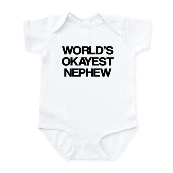 CafePress - World Okayest Nephew Infant Bodysuit - Baby Light Bodysuit, Size Newborn - 24 Months