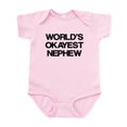 thumbnail image 1 of CafePress - World Okayest Nephew Infant Bodysuit - Baby Light Bodysuit, Size Newborn - 24 Months, 1 of 4
