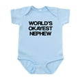 thumbnail image 1 of CafePress - World Okayest Nephew Infant Bodysuit - Baby Light Bodysuit, Size Newborn - 24 Months, 1 of 4