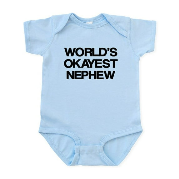 CafePress - World Okayest Nephew Infant Bodysuit - Baby Light Bodysuit, Size Newborn - 24 Months