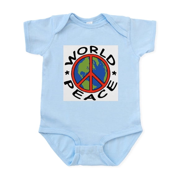 CafePress - World Peace Infant Creeper - Baby Light Bodysuit, Size Newborn - 24 Months