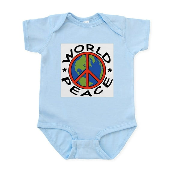 CafePress - World Peace Infant Creeper - Baby Light Bodysuit, Size Newborn - 24 Months