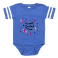 thumbnail image 1 of CafePress - World’S Best Mom Midcentury - Cute Infant Baby Football Bodysuit, 1 of 3