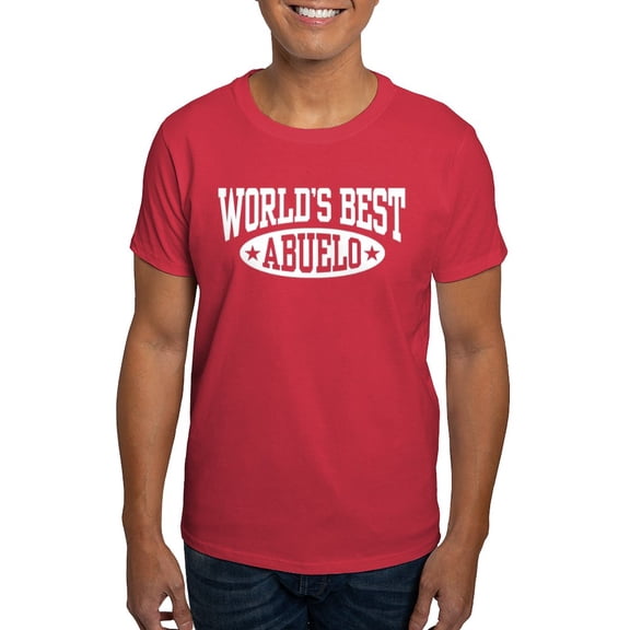 CafePress - World's Best Abuelo Dark T Shirt - Men's Classic Graphic Cotton T-Shirt
