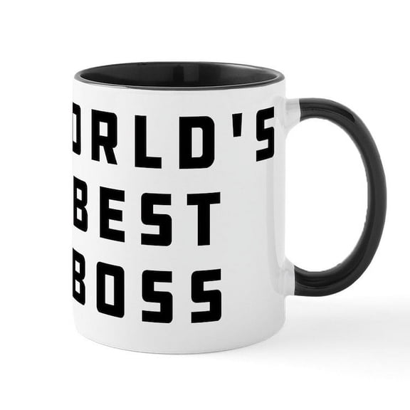 CafePress - World's Best Boss - 11 oz Ceramic Mug - Novelty Coffee Tea Cup