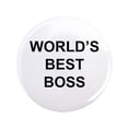 thumbnail image 1 of CafePress - World's Best Boss 3.5 Button - 3.5" Button, 1 of 3
