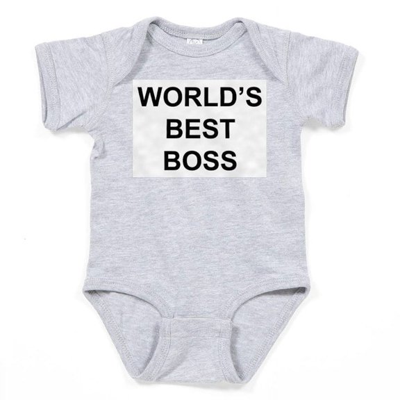 CafePress - World's Best Boss Infant Bodysuit - Cute Infant Bodysuit Baby Romper - Size Newborn - 24 Months