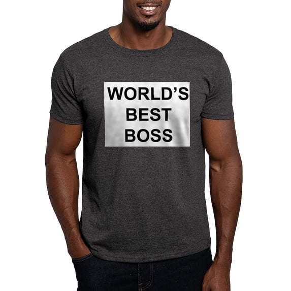 CafePress - World's Best Boss Light T Shirt - Men's Classic Graphic Cotton T-Shirt