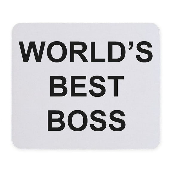 CafePress - World's Best Boss Mousepad - Non-slip Rubber Mousepad, Gaming Mouse Pad