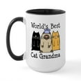 thumbnail image 1 of CafePress - World's Best Cat Grandma Large Mug - 15 oz Ceramic Large White Novelty Mug, 1 of 4