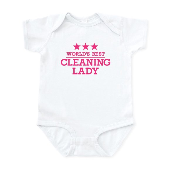 CafePress - World's Best Cleaning Lady Infant Bodysuit - Baby Light Bodysuit, Size Newborn - 24 Months