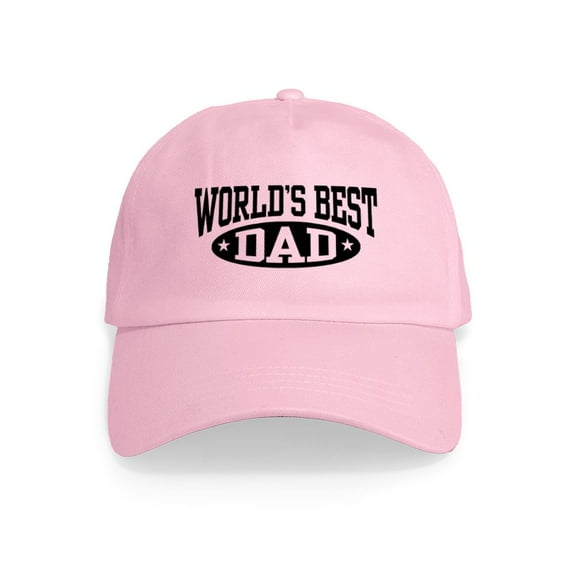 CafePress - World's Best Dad Cap - Adjustable 100% Brushed Unisex Casual Cotton Baseball Cap, Beige, 1