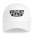 thumbnail image 1 of CafePress - World's Best Dad Cap - Adjustable 100% Brushed Unisex Casual Cotton Baseball Cap, Beige, 1, 1 of 2