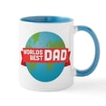 thumbnail image 1 of CafePress - World's Best Dad Mug - 11 oz Ceramic Mug - Novelty Coffee Tea Cup, 1 of 4