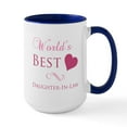 thumbnail image 1 of CafePress - World's Best Daughter In Law (Heart) Large Mug - 15 oz Ceramic Large White Novelty Mug, 1 of 4