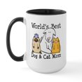 thumbnail image 1 of CafePress - World's Best Dog & Cat Mom Large Mug - 15 oz Ceramic Large White Novelty Mug, 1 of 4