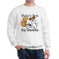 thumbnail image 1 of CafePress - World's Best Dog Gramma Sweatshirt - Crew Neck Sweatshirt, 1 of 4