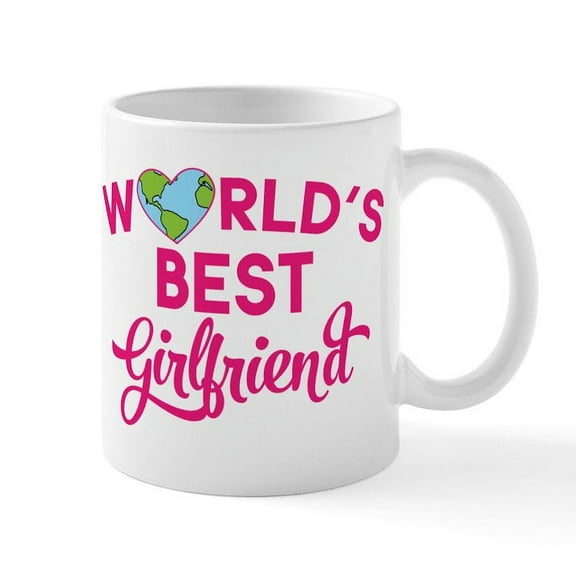 CafePress - World's Best Girlfriend - 11 oz Ceramic Mug - Novelty Coffee Tea Cup