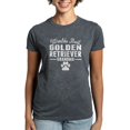 thumbnail image 1 of CafePress - World's Best Golden Retriever? Grandma T Shirt - Women's Traditional Fit Dark T-Shirt, 1 of 4