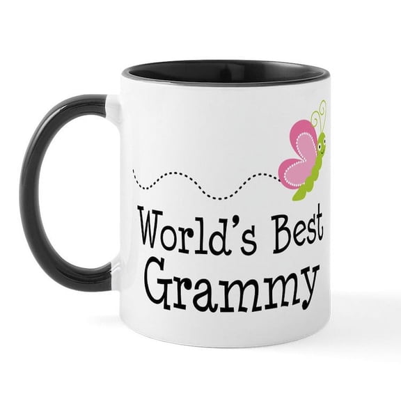 CafePress - World's Best Grammy Mug - 11 oz Ceramic Mug - Novelty Coffee Tea Cup